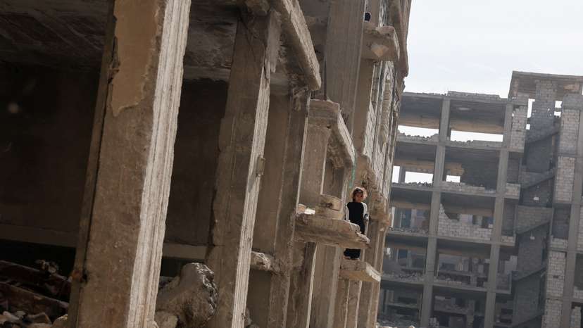 Tadamon district of Damascus is littered with bones after what residents and rights groups described as years of killings there under the rule of Syria's Bashar al-Assad