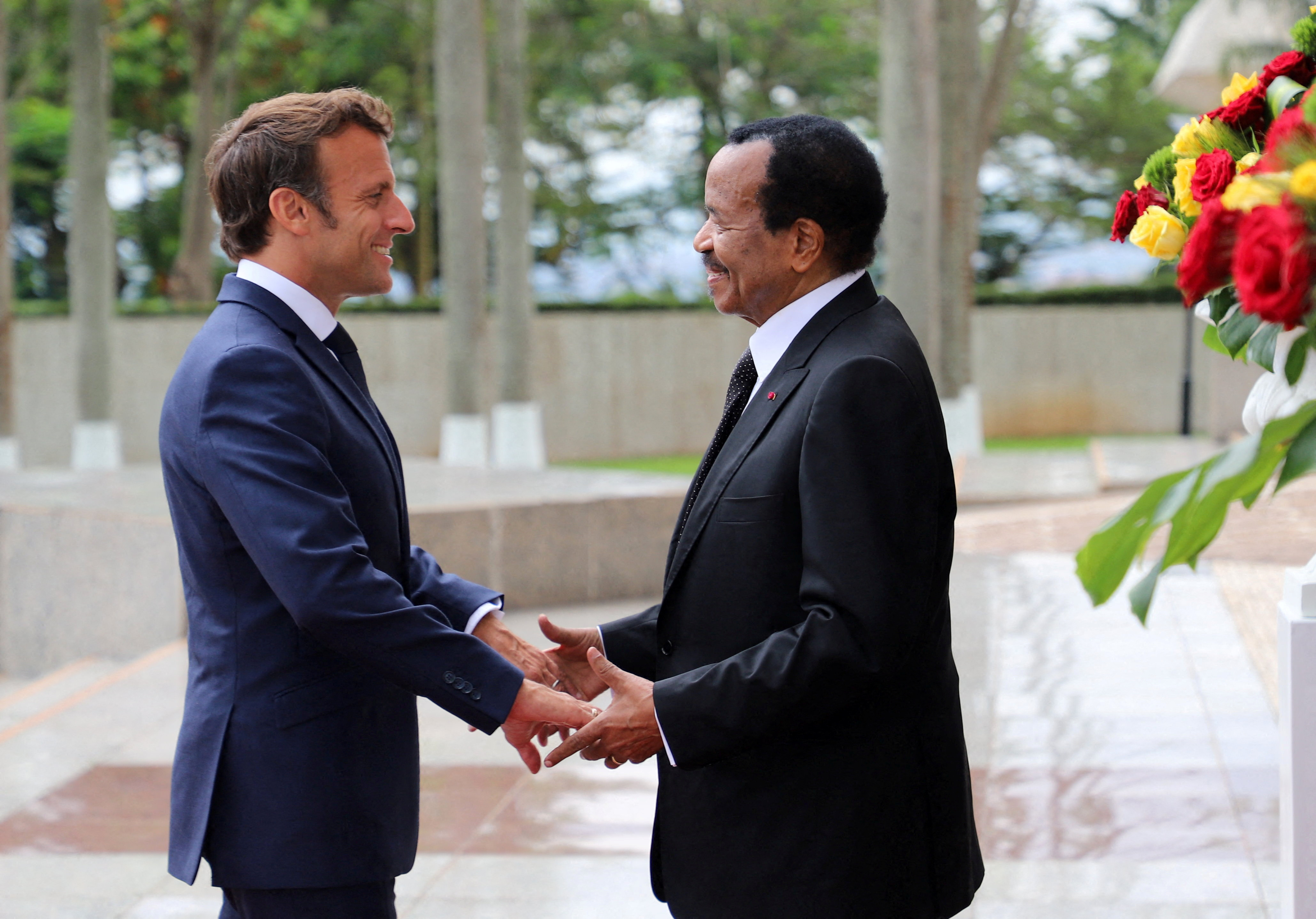 French President Emmanuel Macron visits Cameroon