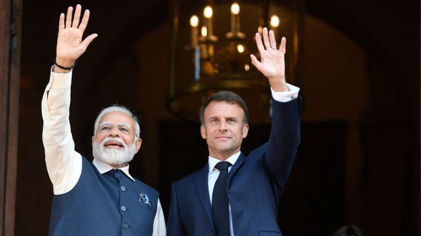 FILE PHOTO: India's Prime Minister Narendra Modi visits France