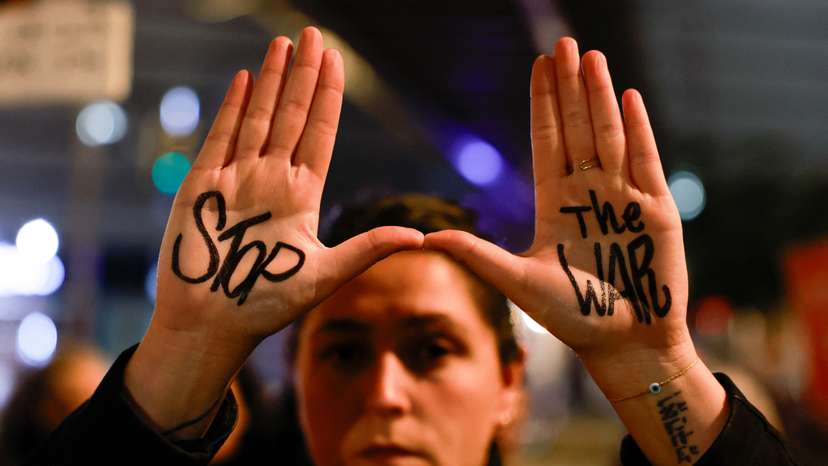 Relatives and supporters of Israeli hostages kidnapped during the October 7, 2023 attack by Hamas protest demanding the release of all hostages, in Tel Aviv