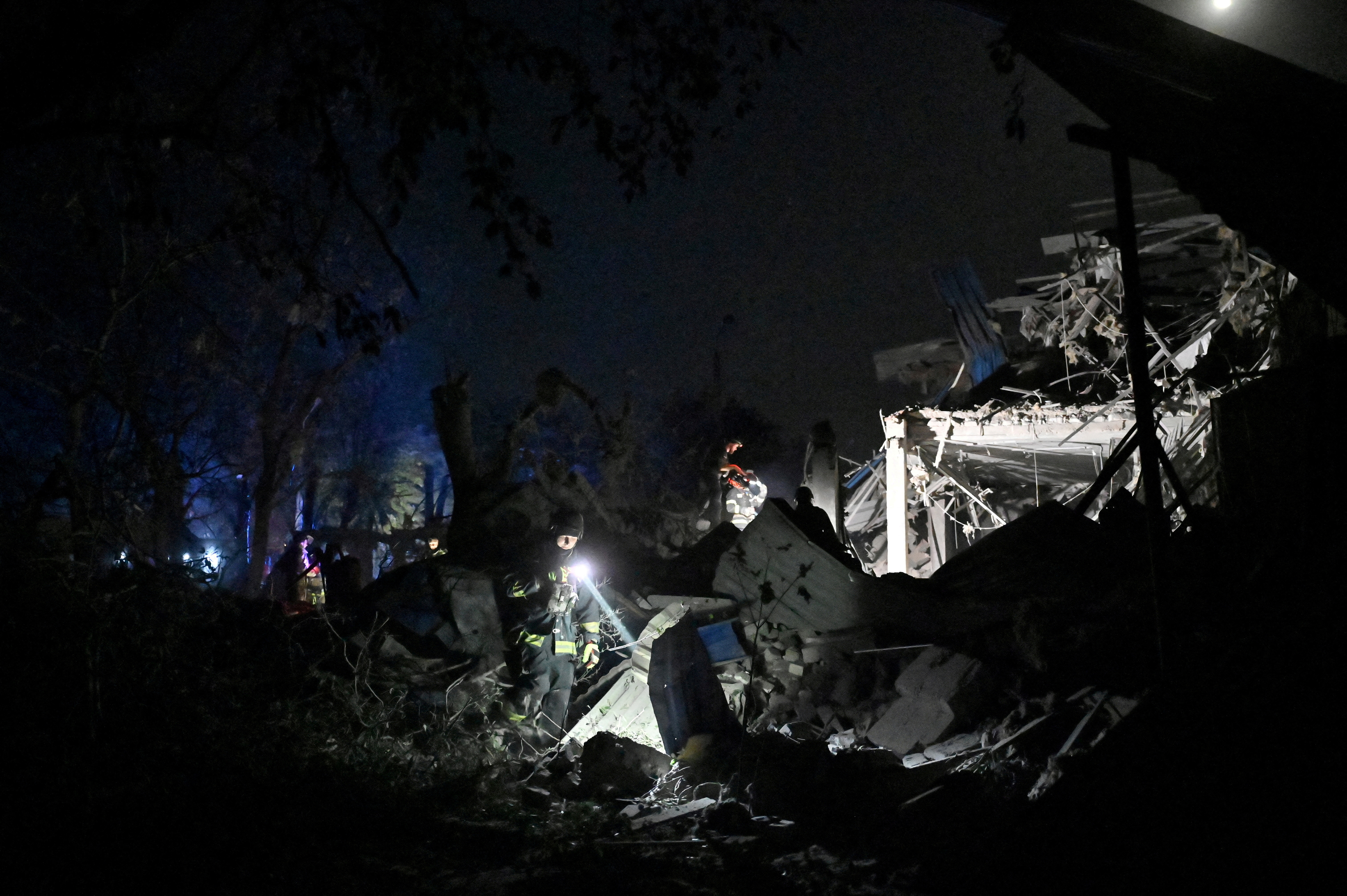 FILE PHOTO: Aftermath of a missile strike that hit hotel in Kramatorsk
