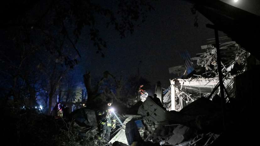 FILE PHOTO: Aftermath of a missile strike that hit hotel in Kramatorsk