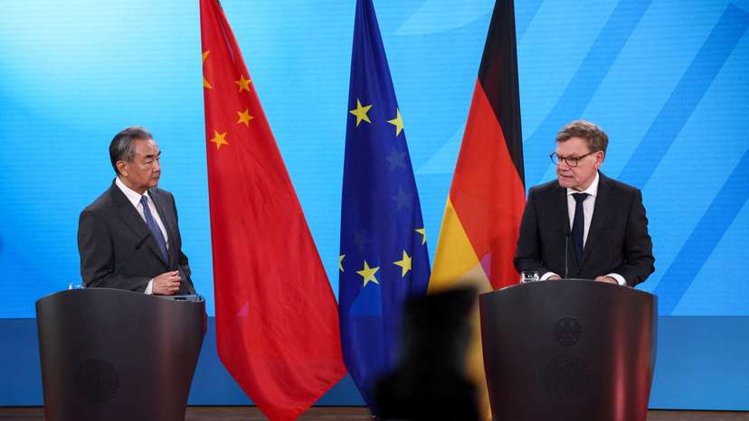 FILE PHOTO: Chinese Foreign Minister Wang Yi visits Berlin