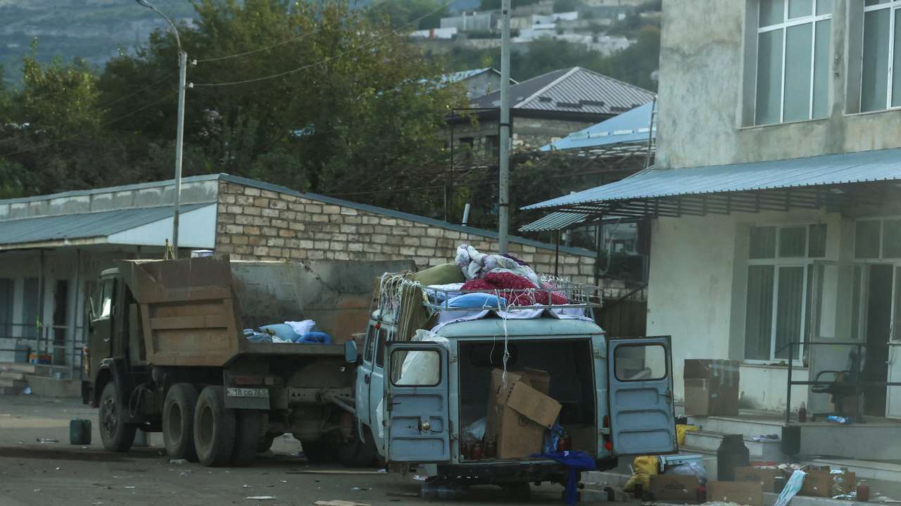 FILE PHOTO: Stepanakert city following mass exodus of ethnic Armenians from Nagorno-Karabakh