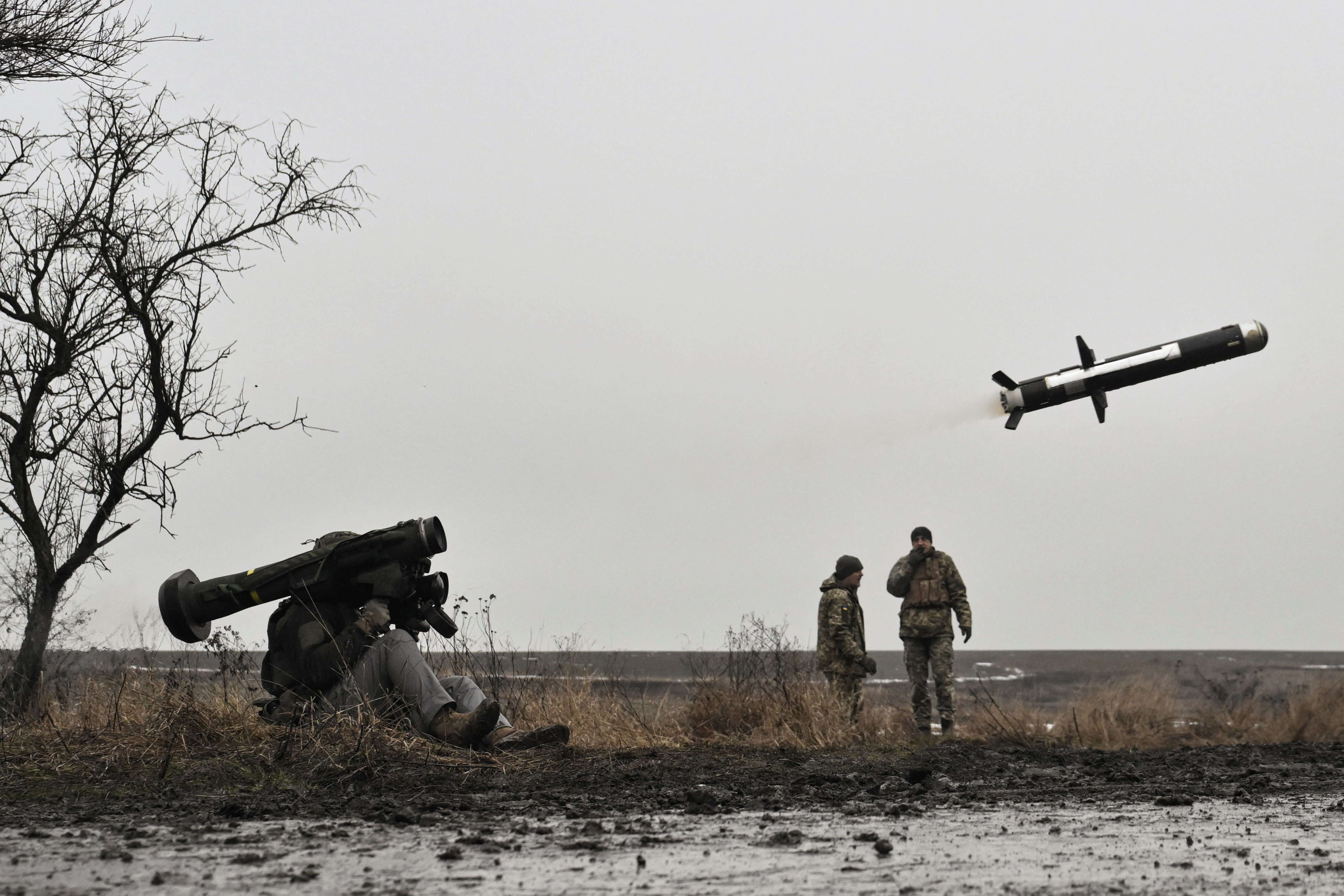 Military exercises of Ukrainian servicemen in Zaporizhzhia region