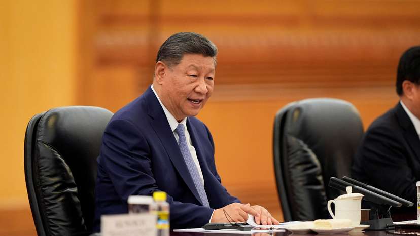 Chinese President Xi Jinping meets Sri Lanka's Prime Minister Harini Amarasuriya, in Beijing