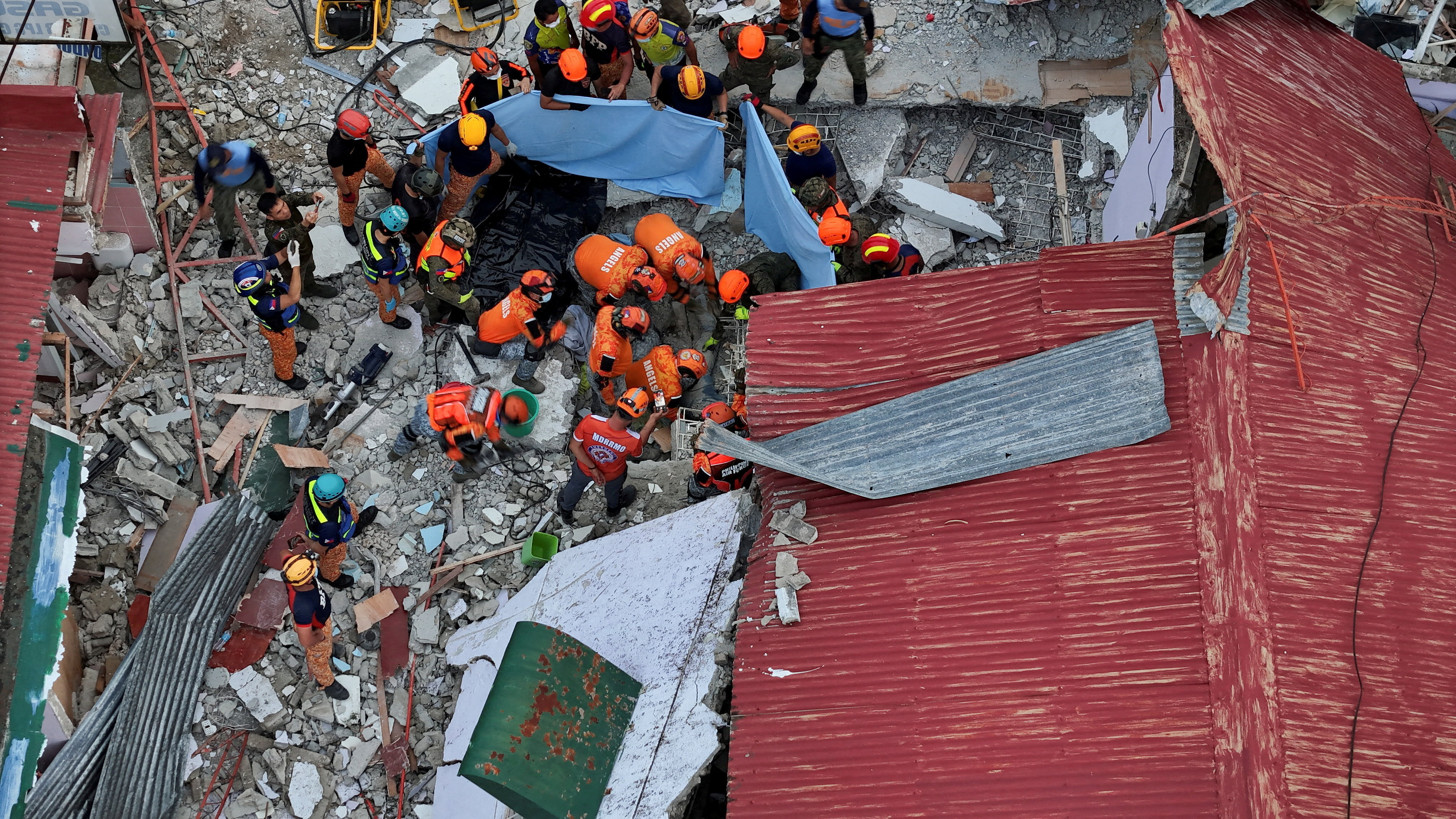 Aftermath of magnitude 6.9 quake in central Philippines