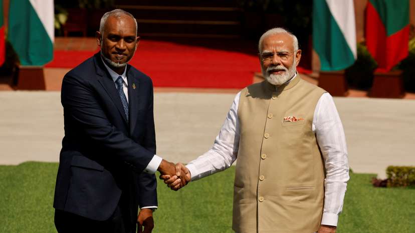 Maldives President Muizzu visits New Delhi, India