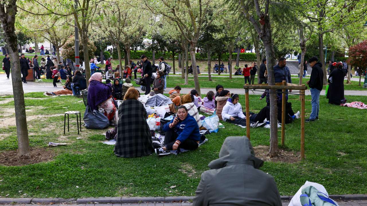 Aftermath of earthquake in Istanbul