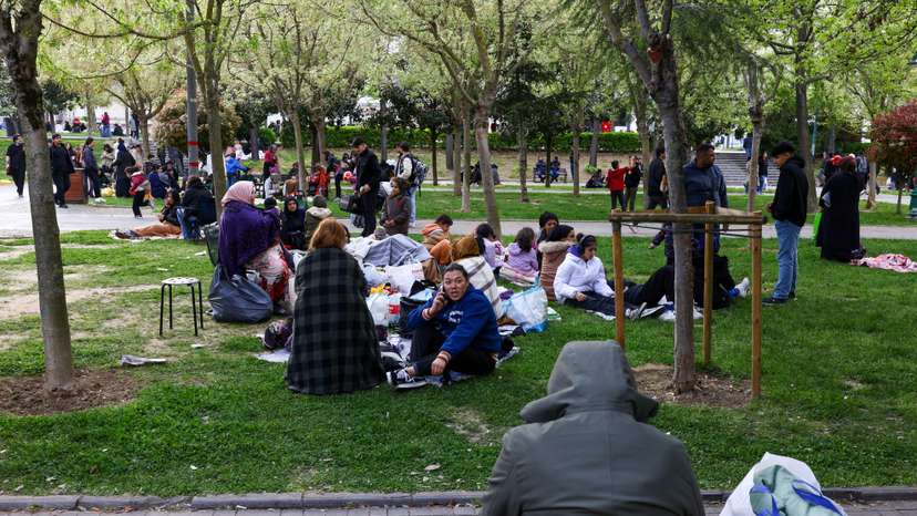 Aftermath of earthquake in Istanbul