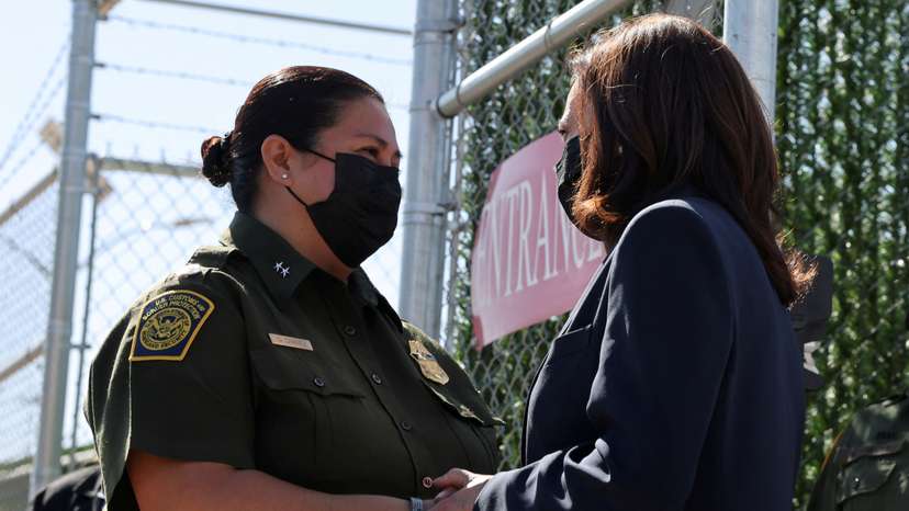 FILE PHOTO: U.S. Vice President Harris visits El Paso, Texas