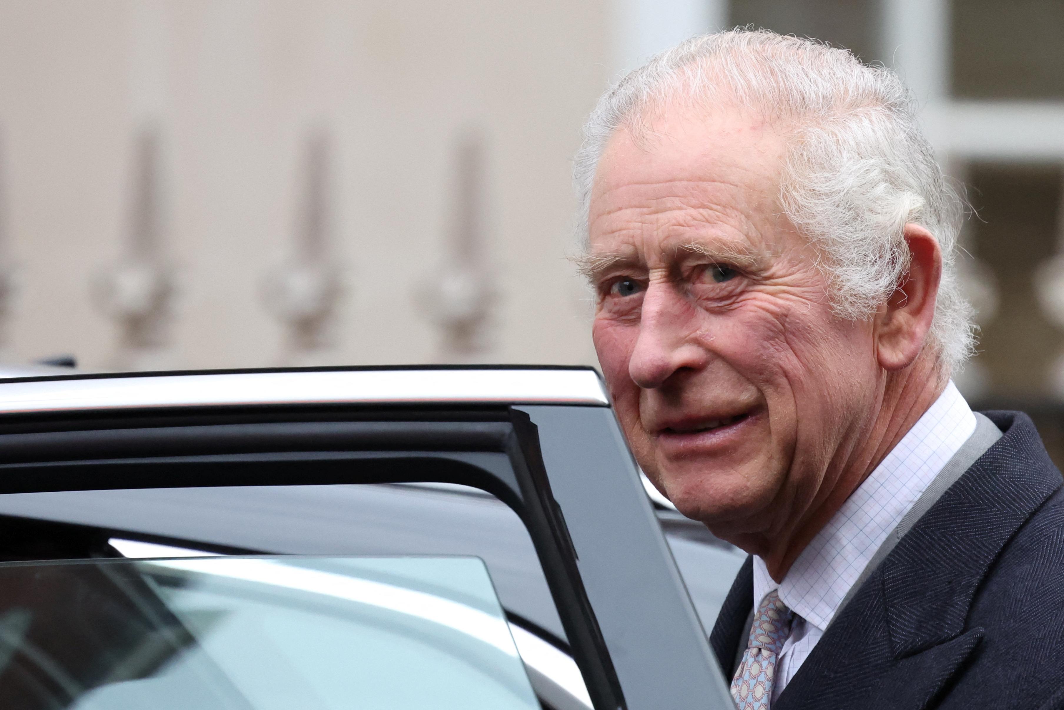 Britain's King Charles leaves the London Clinic in London