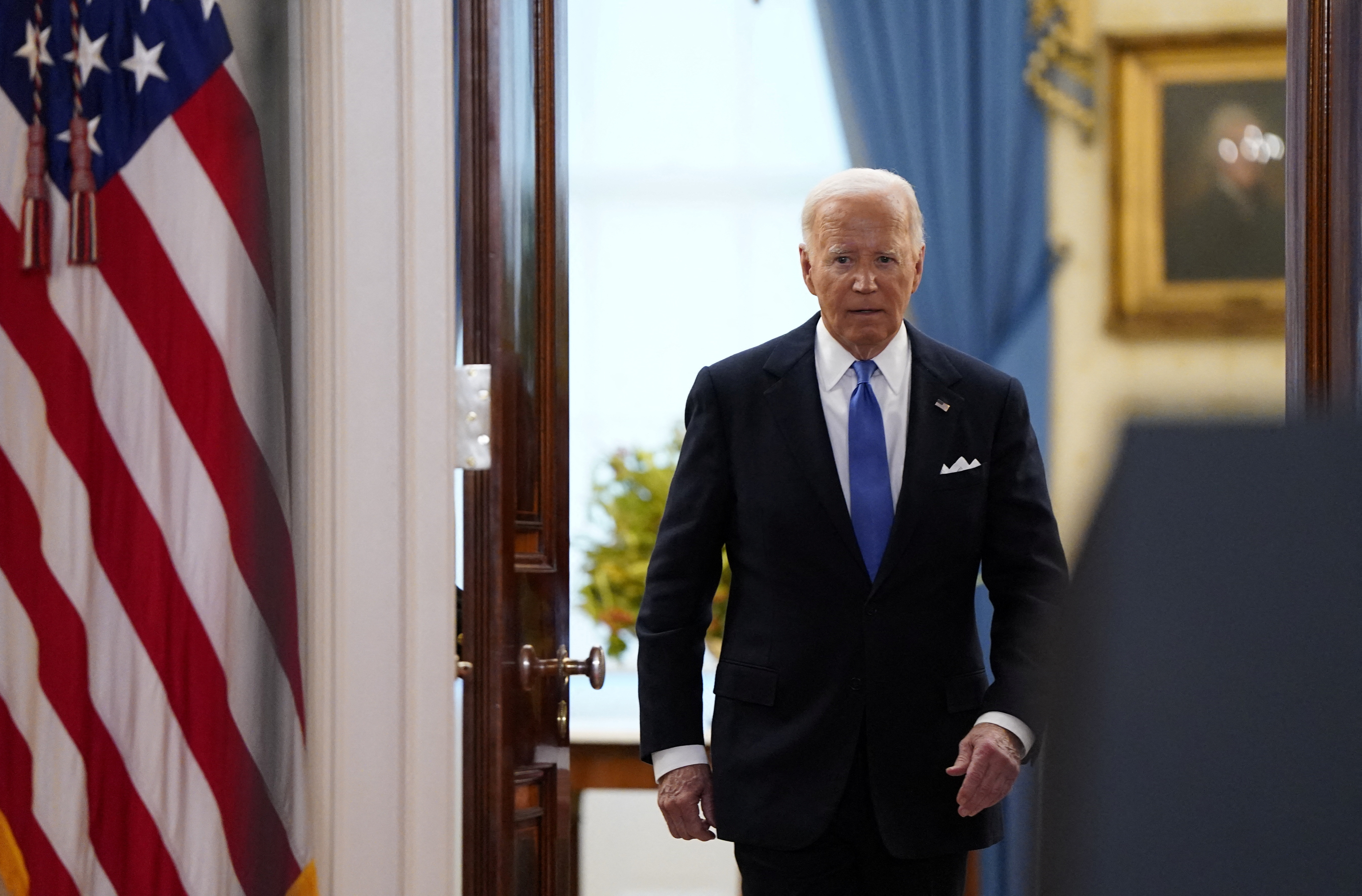 FILE PHOTO: U.S. President Biden delivers remarks after the U.S. Supreme Court ruled on former U.S. President and Republican presidential candidate Trump's bid for immunity from federal prosecution for 2020 election subversion, in Washington