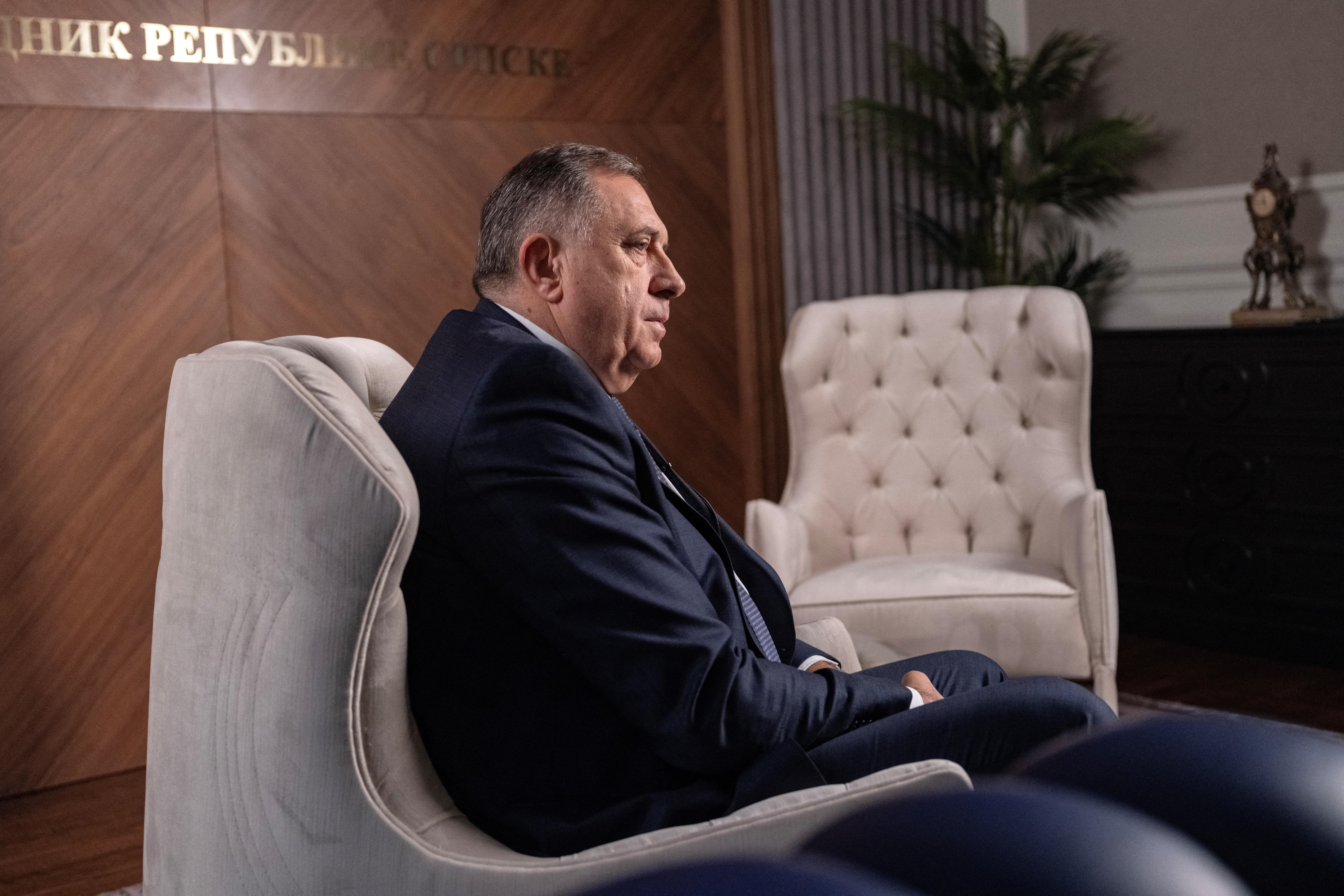 Interview with President of Republika Srpska Dodik, in Banja Luka
