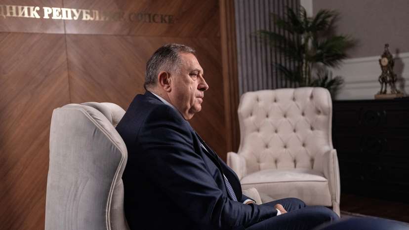 Interview with President of Republika Srpska Dodik, in Banja Luka