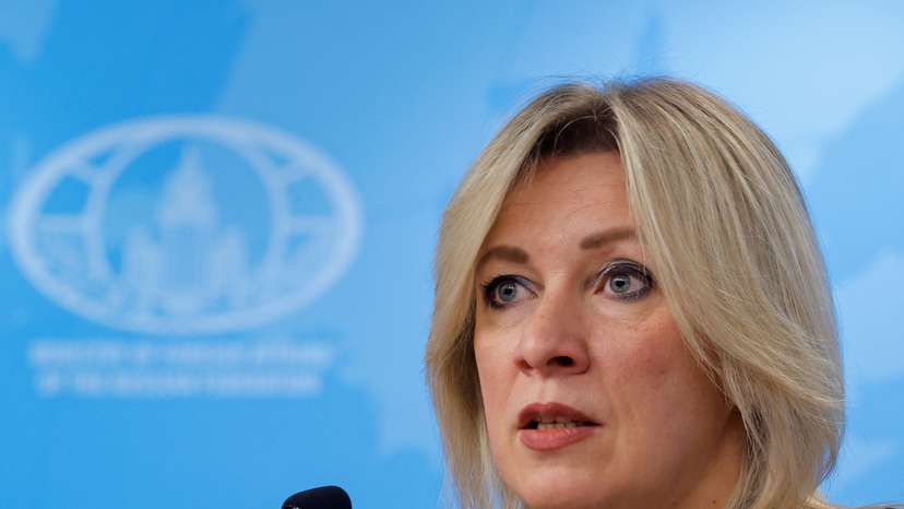 Russian Foreign Ministry spokeswoman Zakharova attends a news conference in Moscow