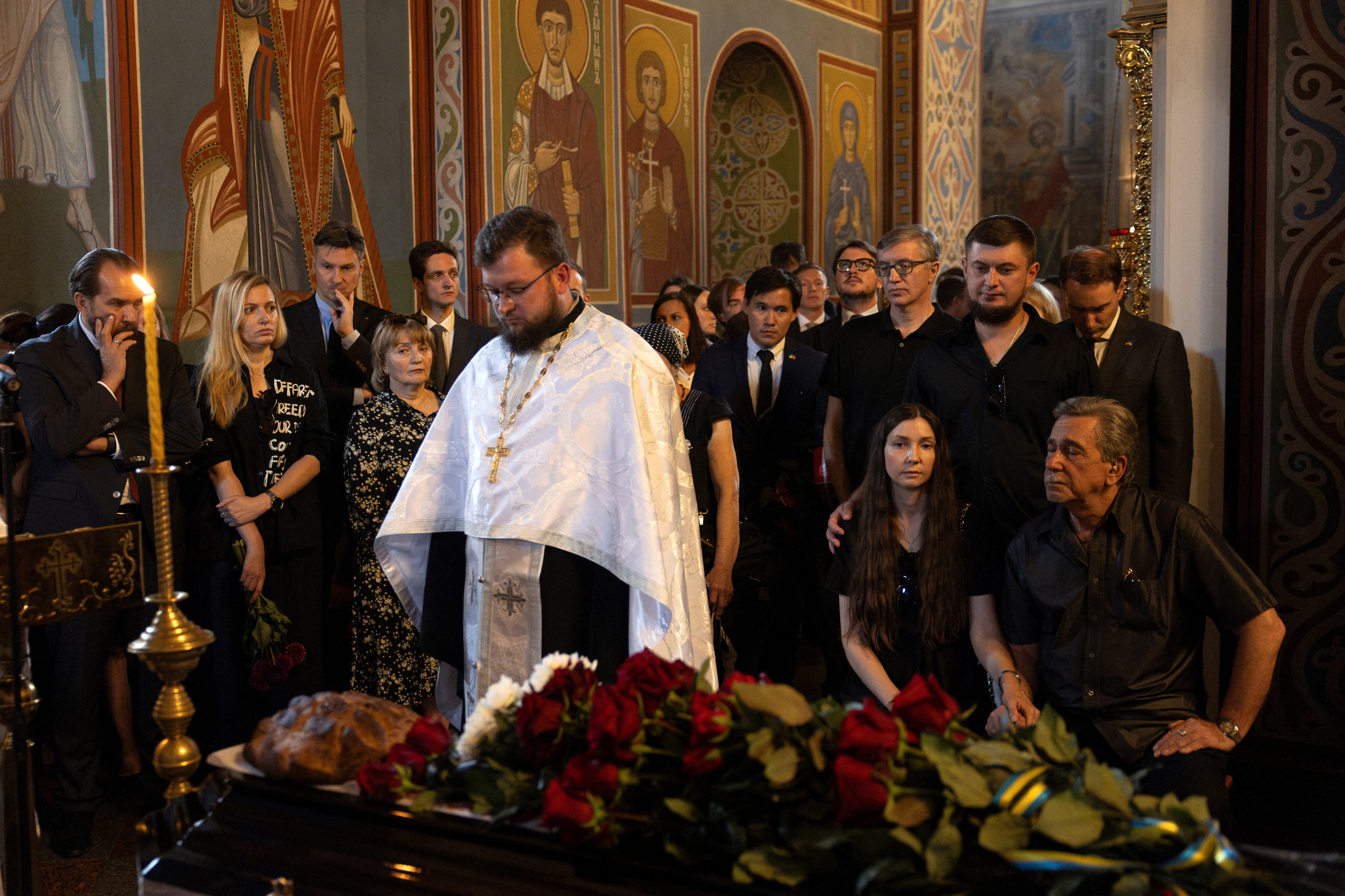 Funeral ceremony of Ukrainian journalist Viktoria Roshchyna, who died in Russian captivity, in Kyiv