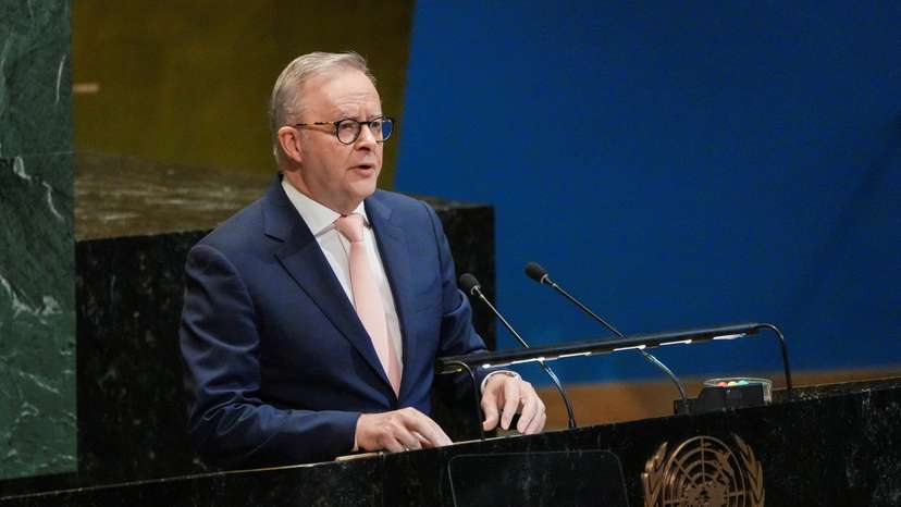 FILE PHOTO: France and Saudi Arabia host a meeting of heads of state and government on a two-state solution between Israel and the Palestinians on the sidelines of the U.N. General Assembly