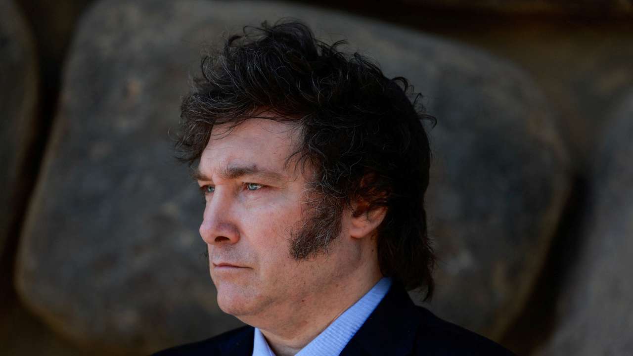 Argentina's President Javier Milei visits Yad Vashem, in Jerusalem