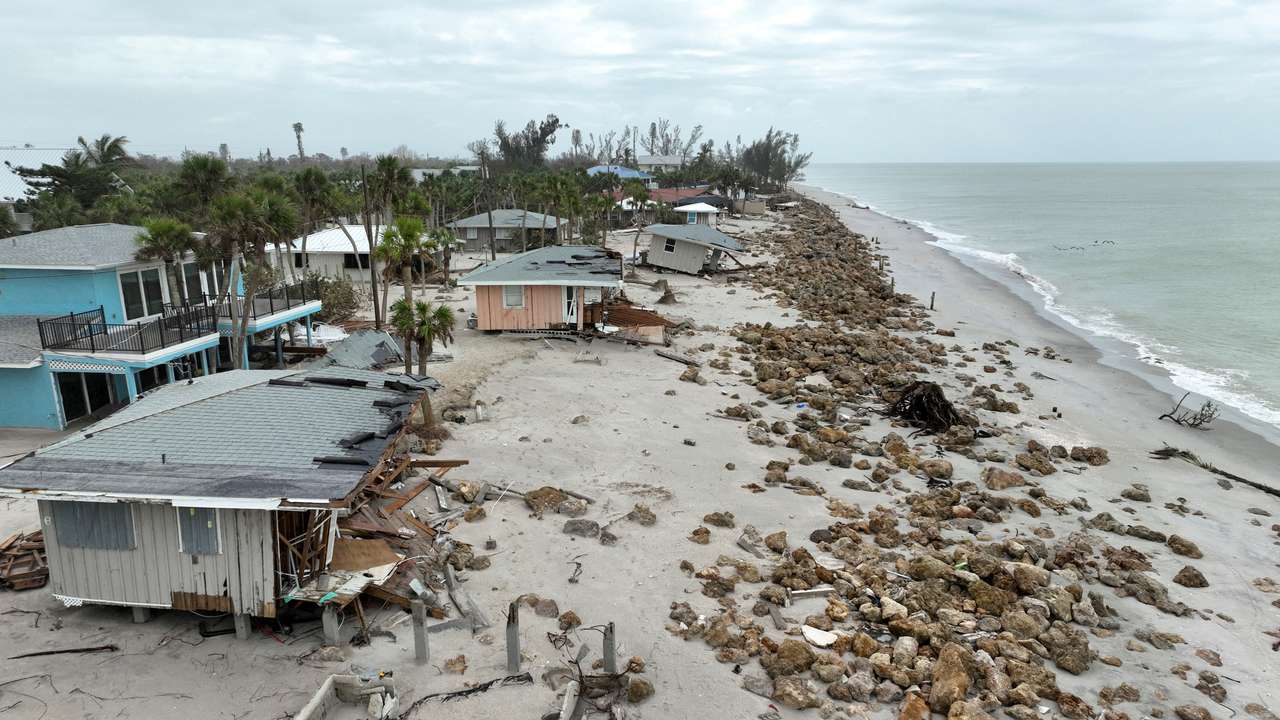 FILE PHOTO: Hurricane Milton hit in Florida