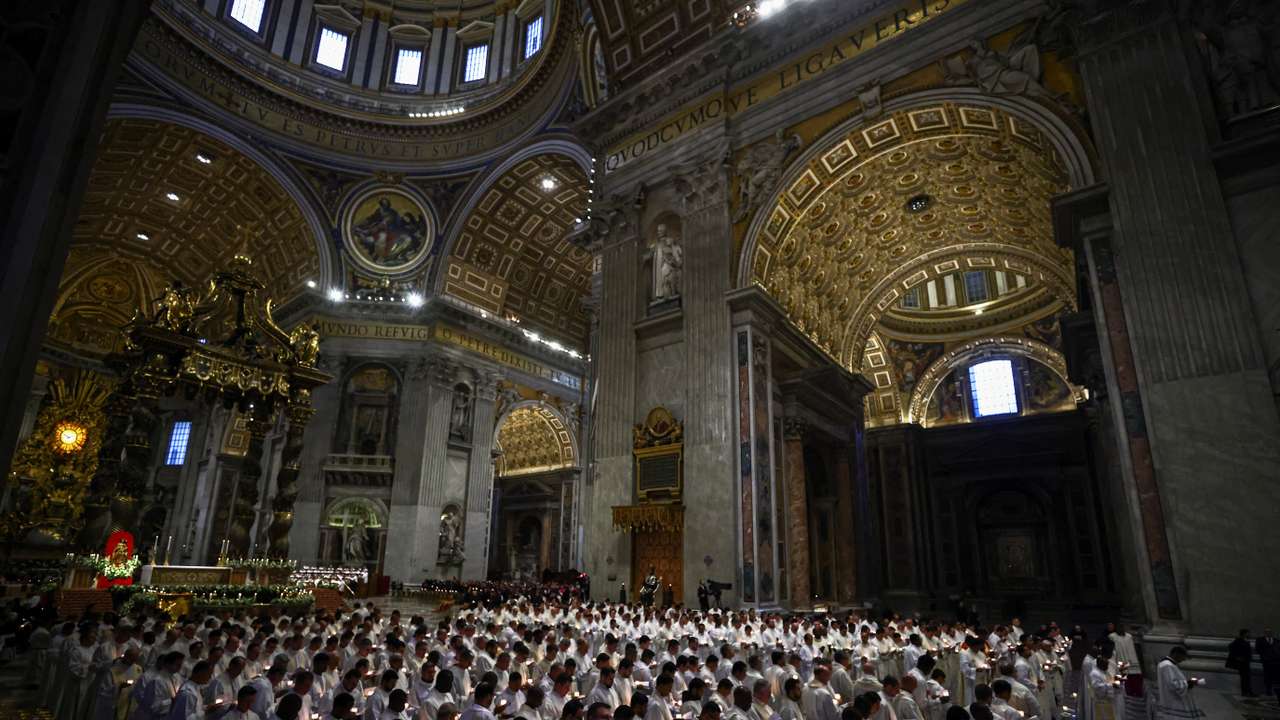 Pope Leo celebrates Mass for the Catholic feast of the Presentation of Jesus at the Vatican