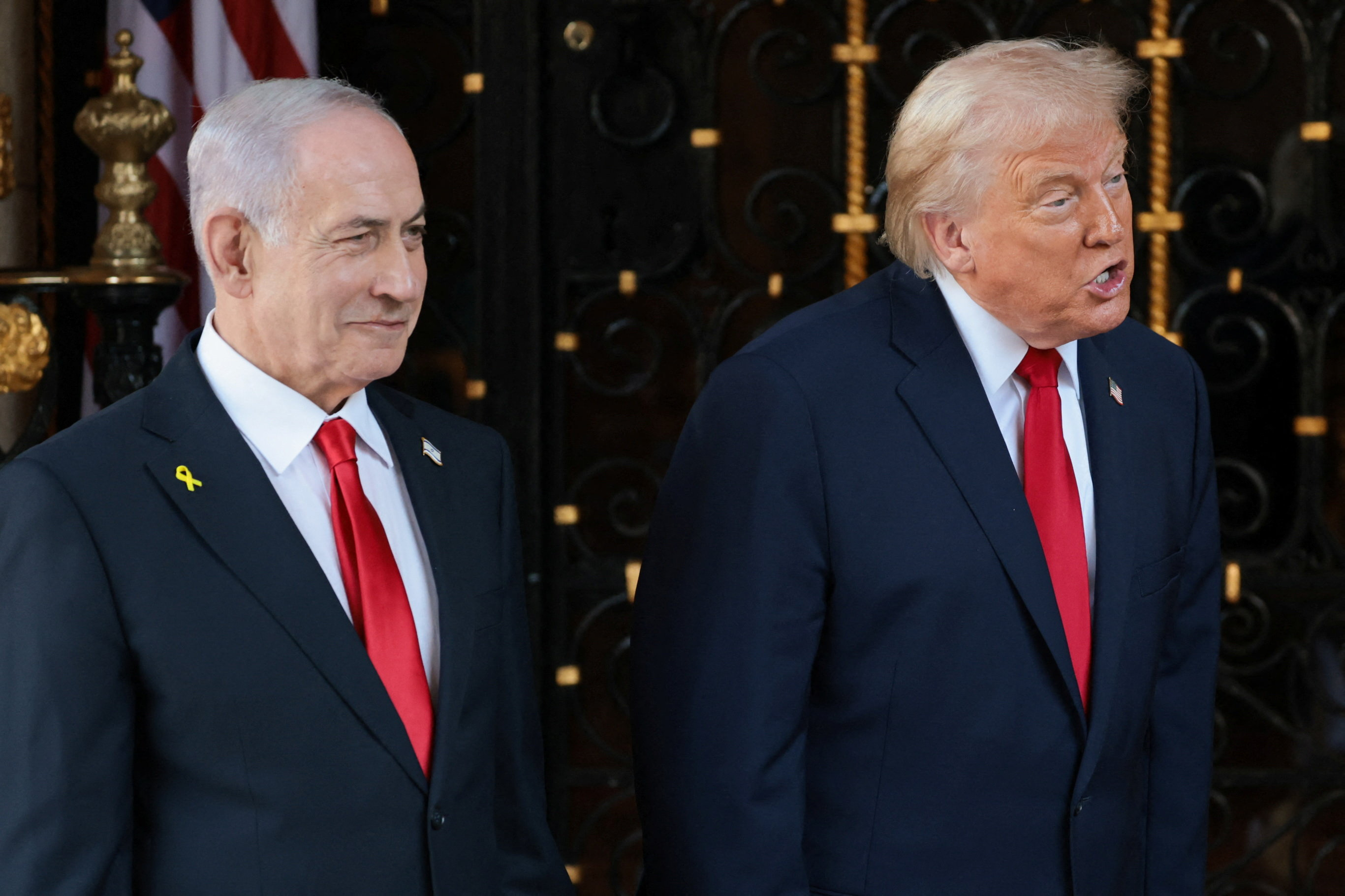 U.S. President Trump meets Israeli PM Netanyahu at Trump’s Mar-a-Lago club, in Palm Beach