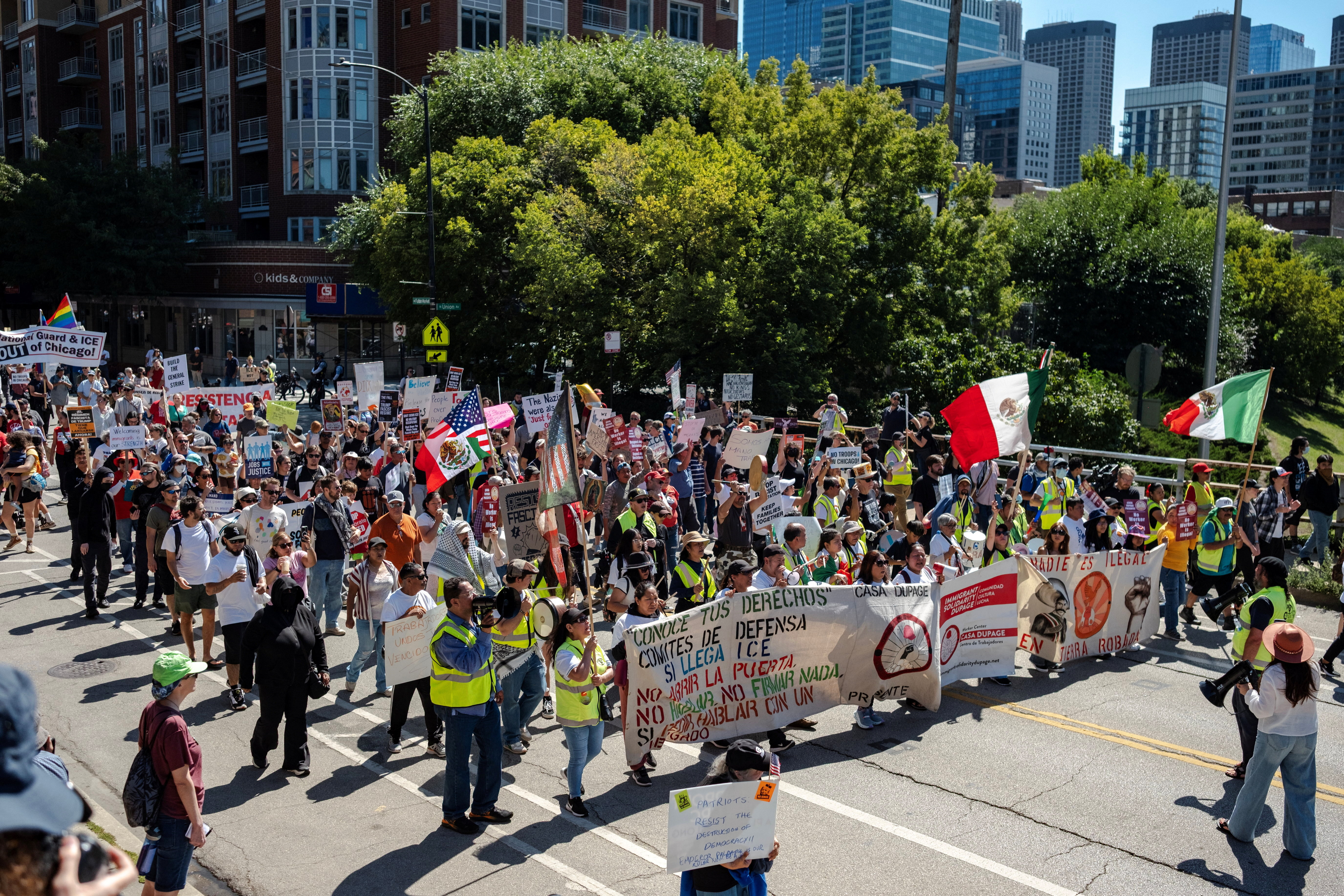 Labor Day protest in Chicago
