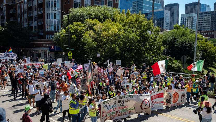 Labor Day protest in Chicago