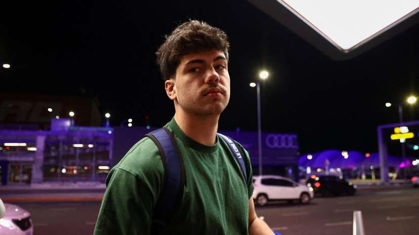French rugby players Oscar Jegou and Hugo Auradou leaves Argentina
