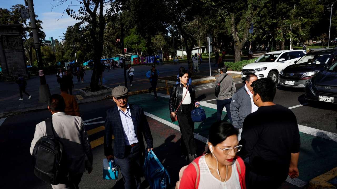 Scenes from Quito a day after presidential elections