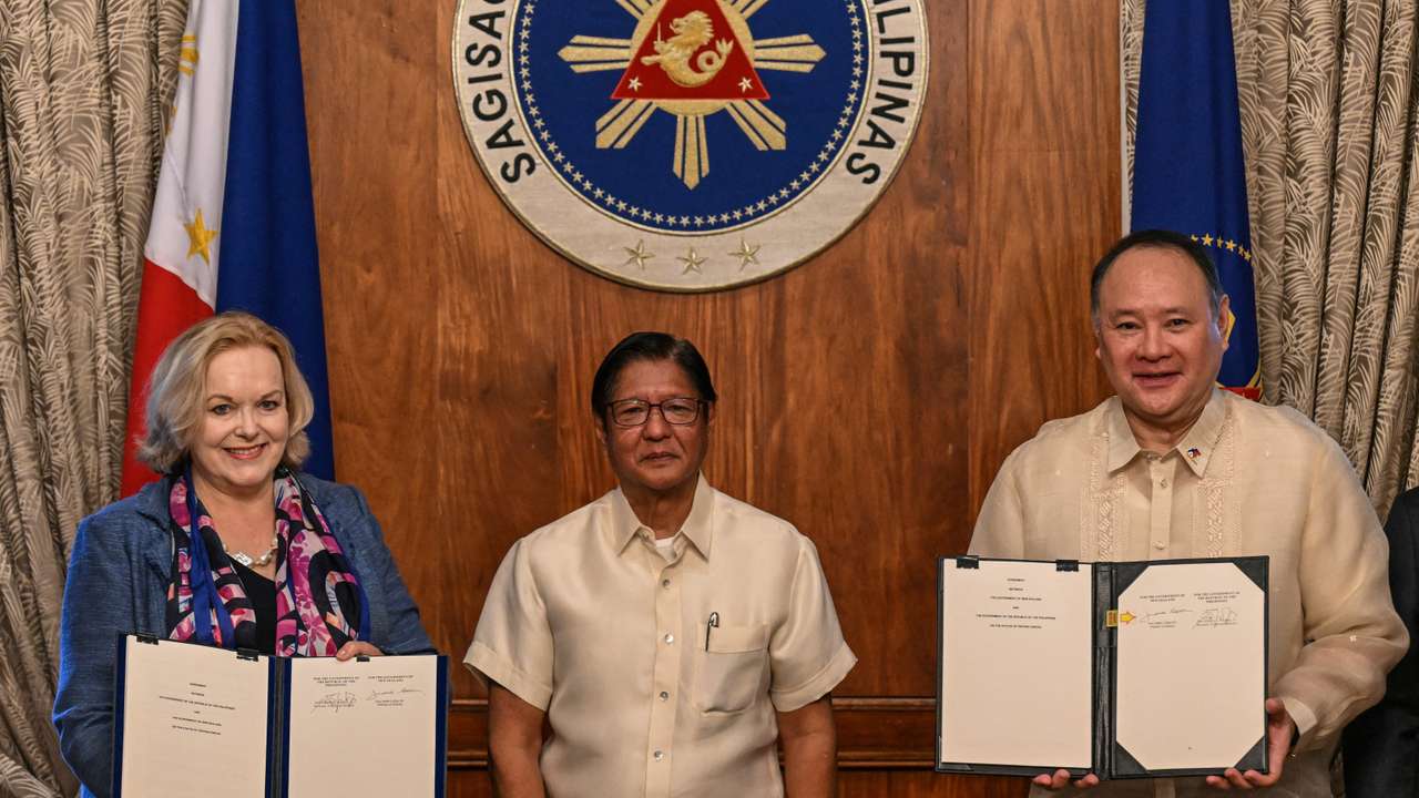 New Zealand Defense Minister Judith Collins meets with Philippine President Ferdinand Marcos Jr
