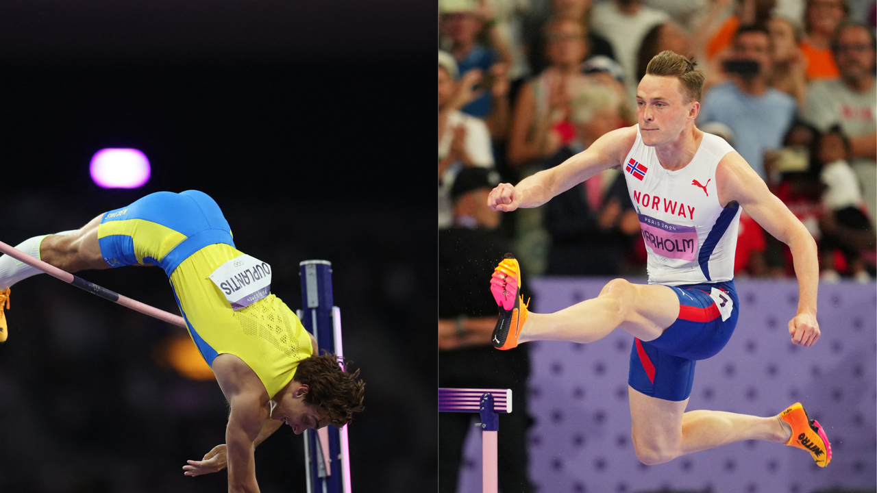 Armand Duplantis (L), Karsten Warholm (R)