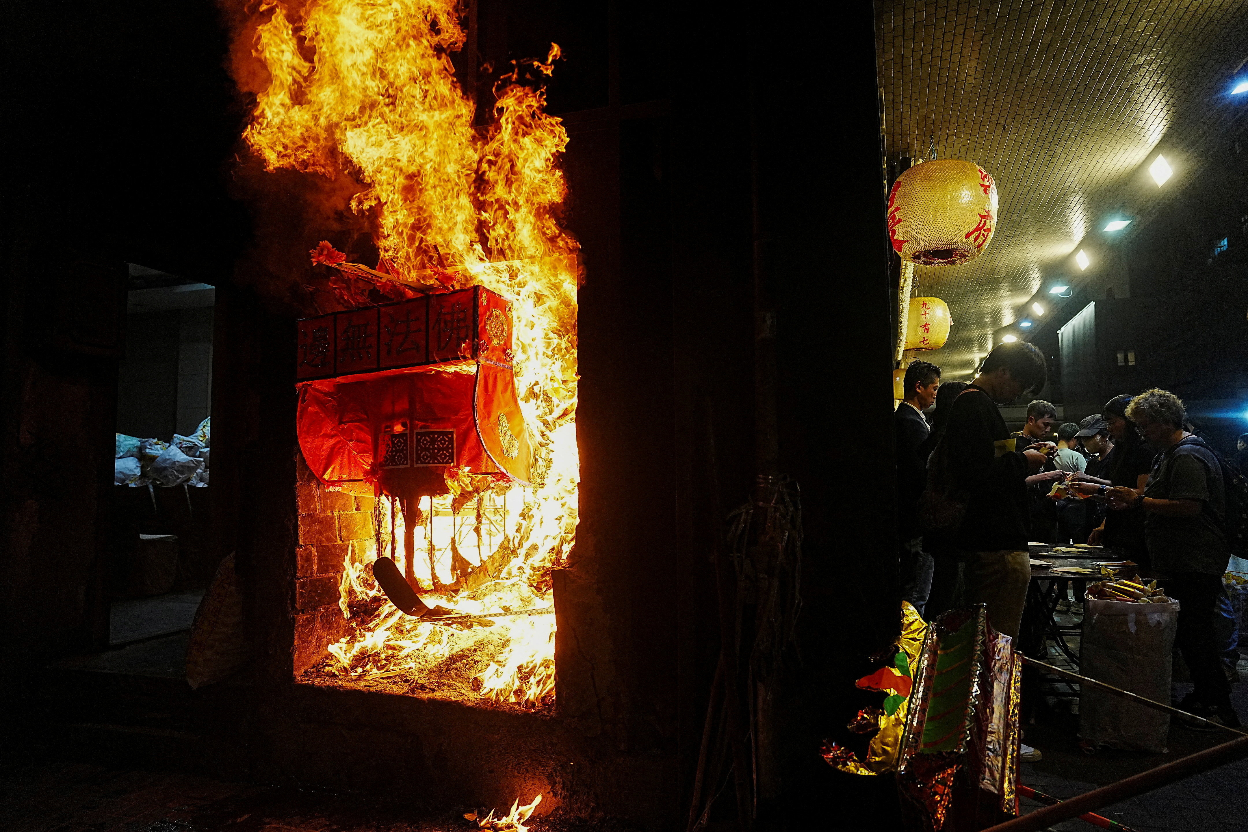Aftermath of a deadly fire at the Wang Fuk Court housing complex in Hong Kong