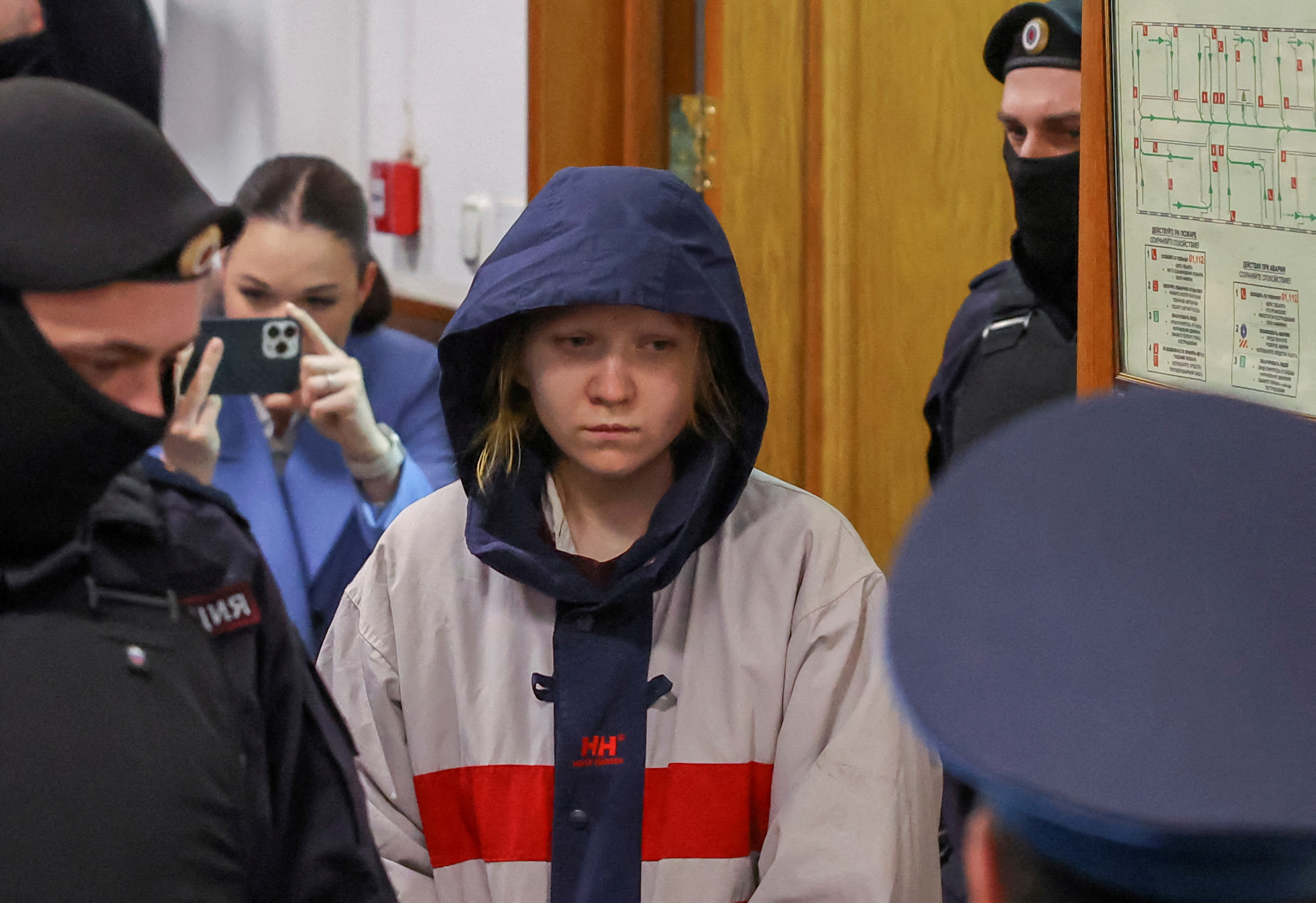 FILE PHOTO: Suspect in killing of Russian military blogger appears in Moscow court