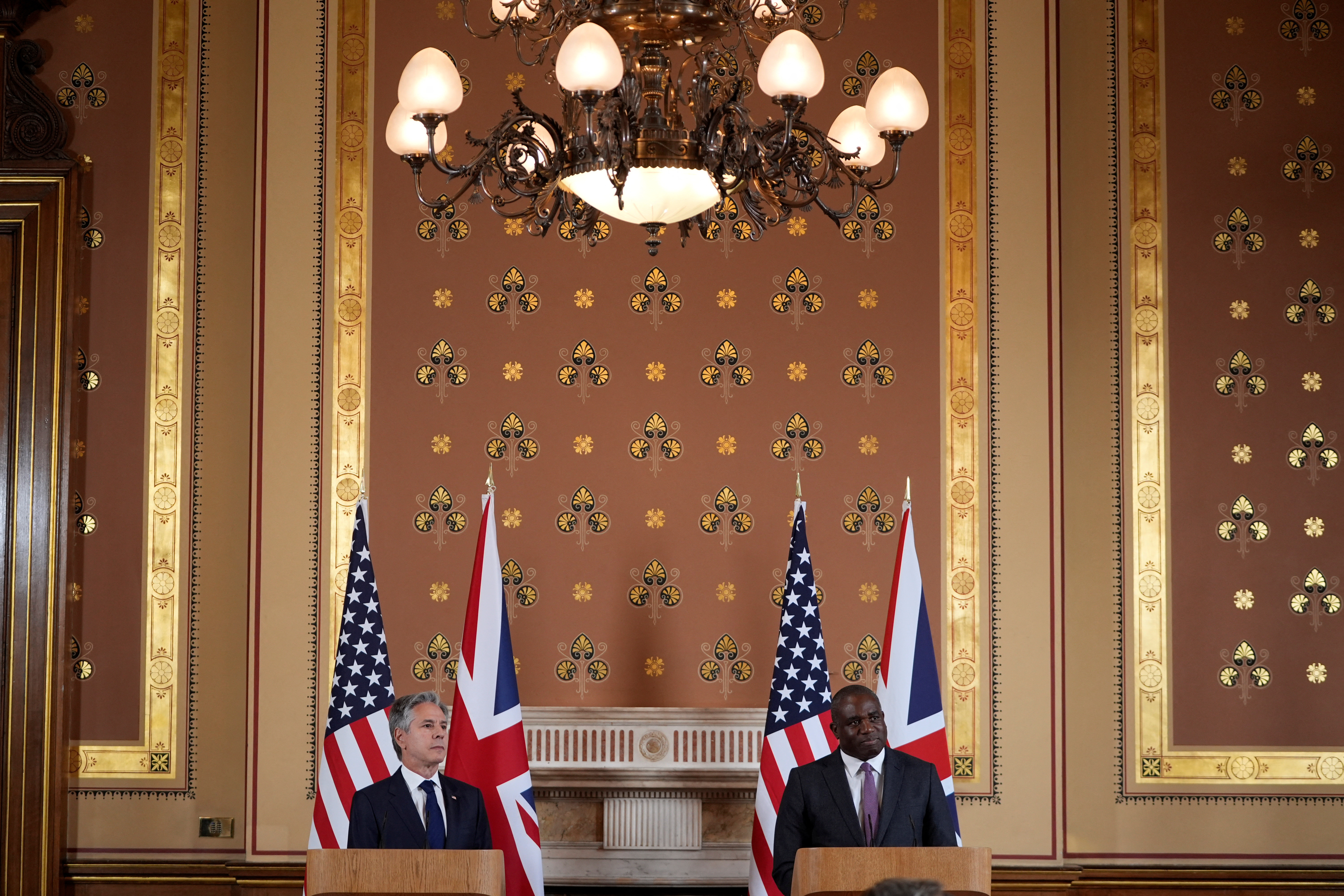 U.S. Secretary of State Blinken meets Britain's Foreign Secretary David Lammy, in London   