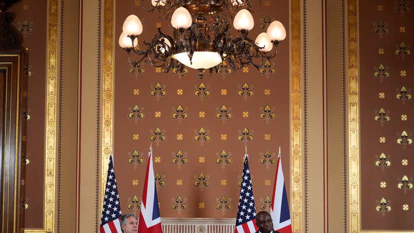 U.S. Secretary of State Blinken meets Britain's Foreign Secretary David Lammy, in London