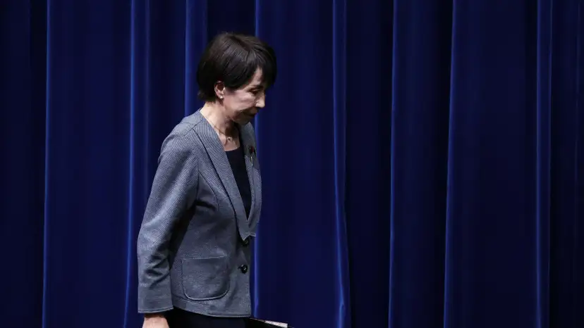 Sanae Takaichi, Japan's prime minister, speaks during a press conference at the prime minister's office in Tokyo