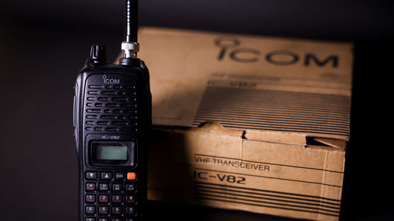 ICOM IC-V82 radio at a store in Manila