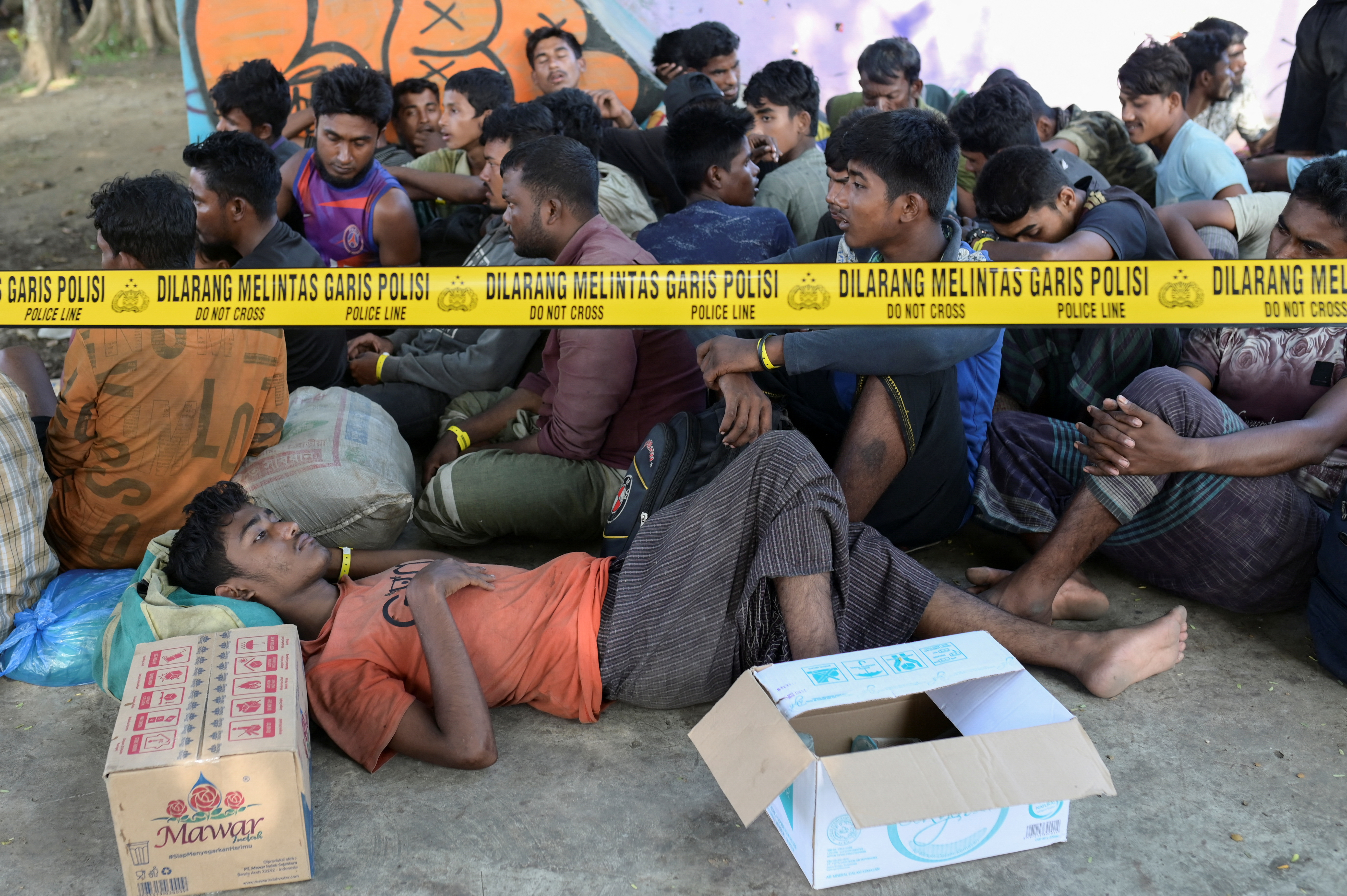 Rohingya Muslim refugees in Banda Aceh