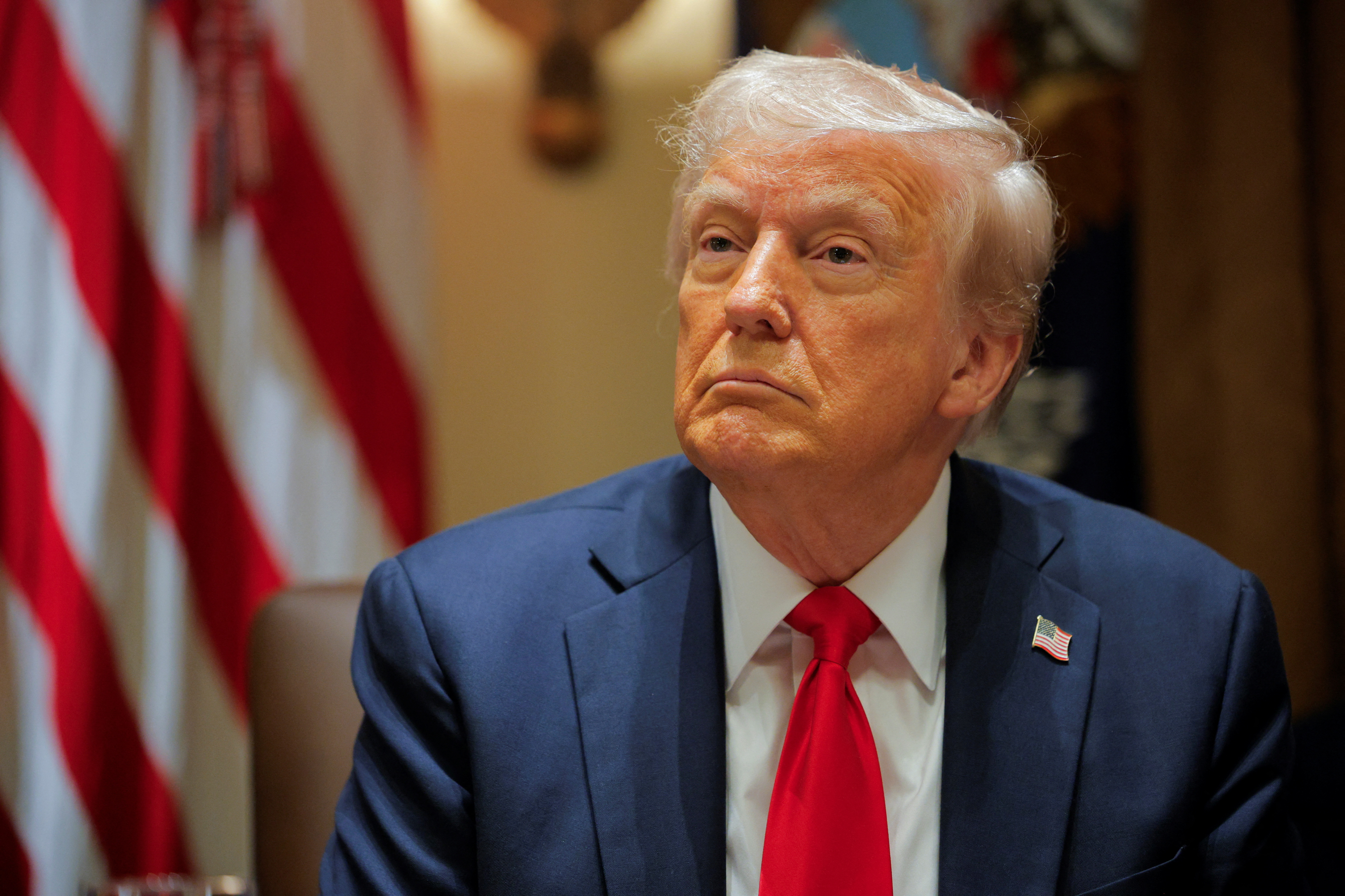 U.S. President Trump hosts his first cabinet meeting