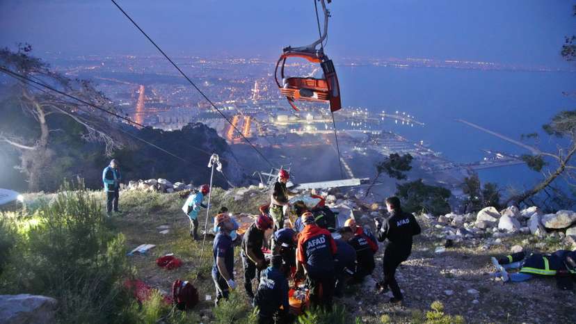 Cable car accident in southern Turkey