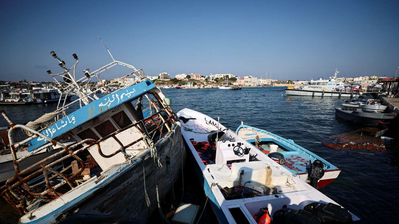 Aftermath of migrant shipwreck off Italy's Lampedusa island