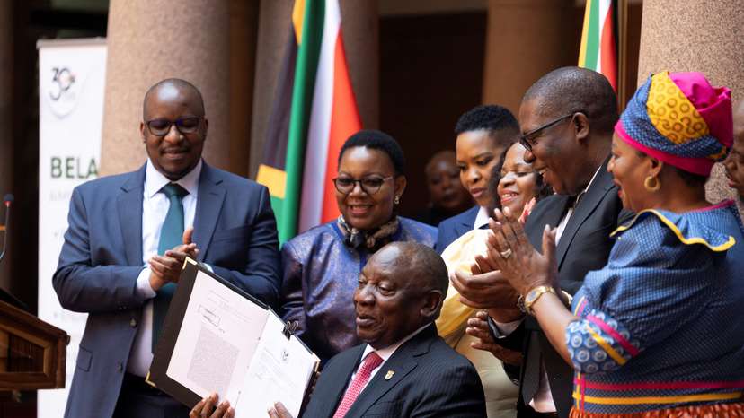 South Africa's President Ramaphosa signs into law the Basic Education Laws Amendment