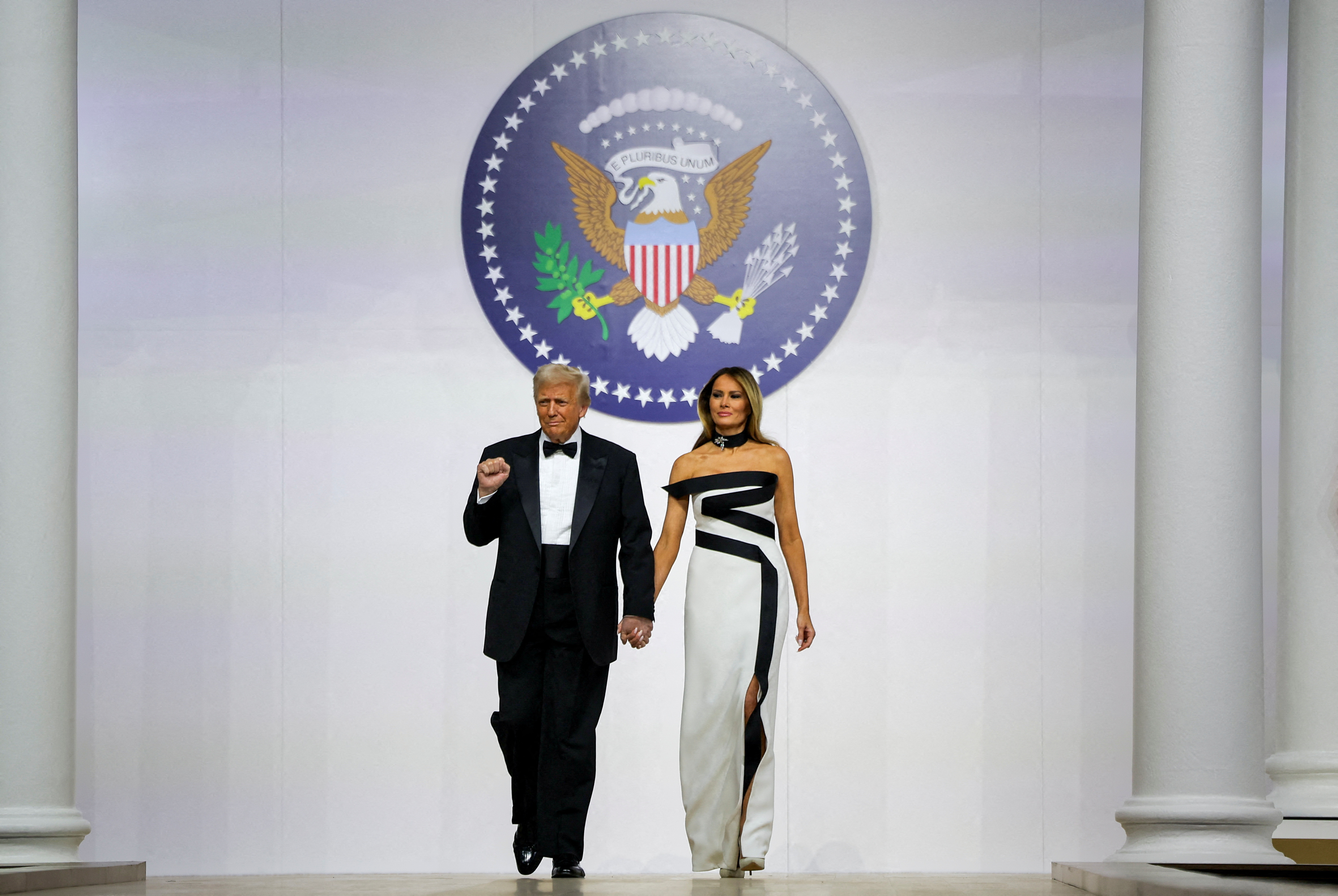 Commander in Chief Ball in honor of Donald Trump's inauguration in Washington