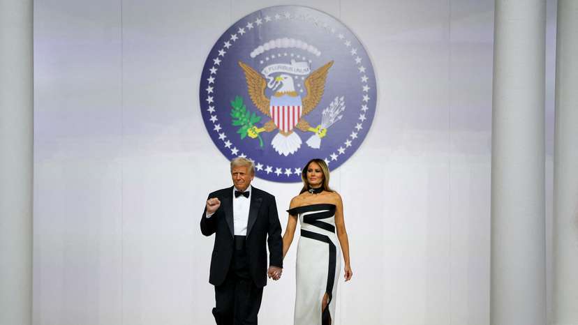 Commander in Chief Ball in honor of Donald Trump's inauguration in Washington
