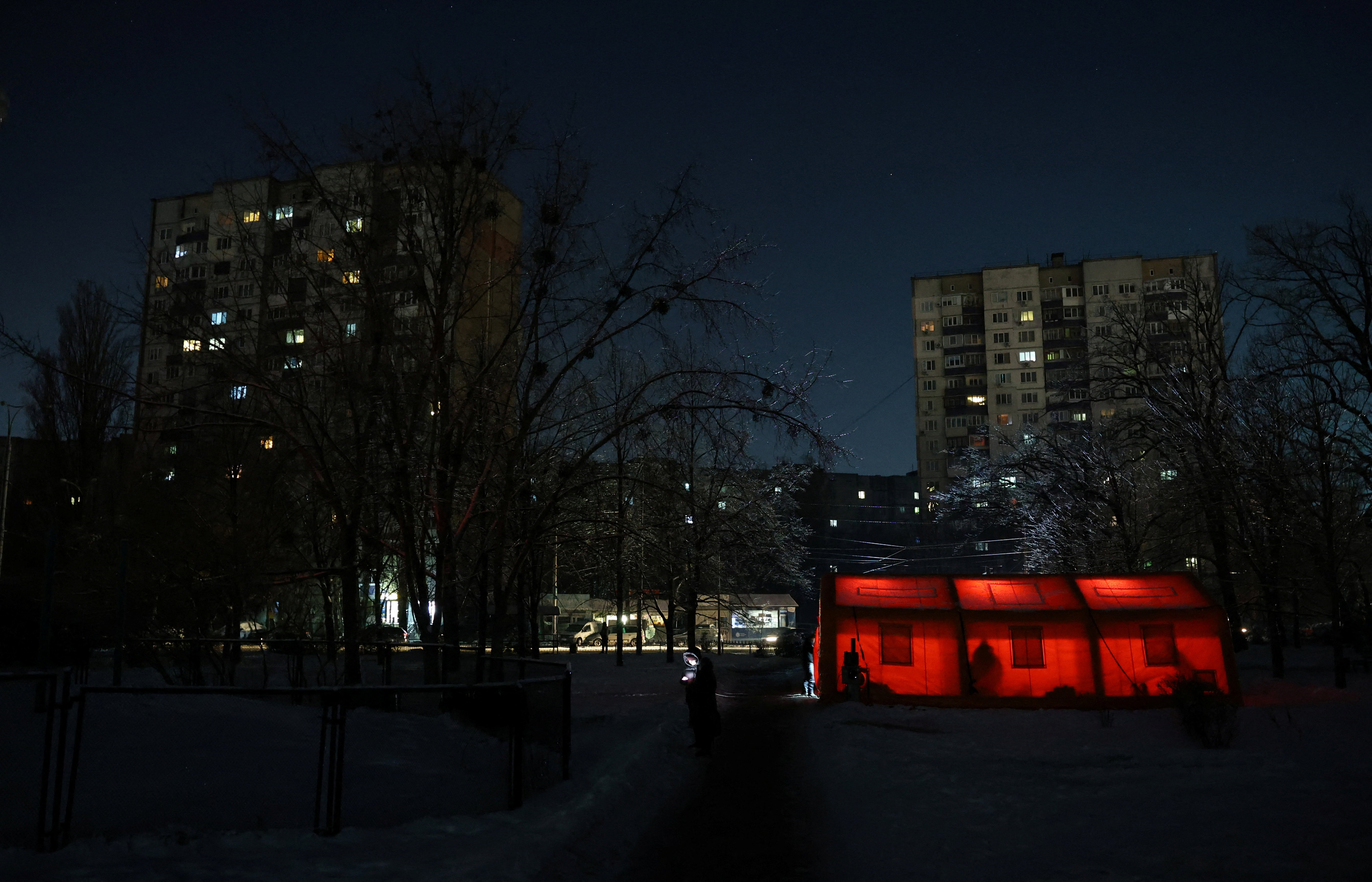 Power blackout in Kyiv