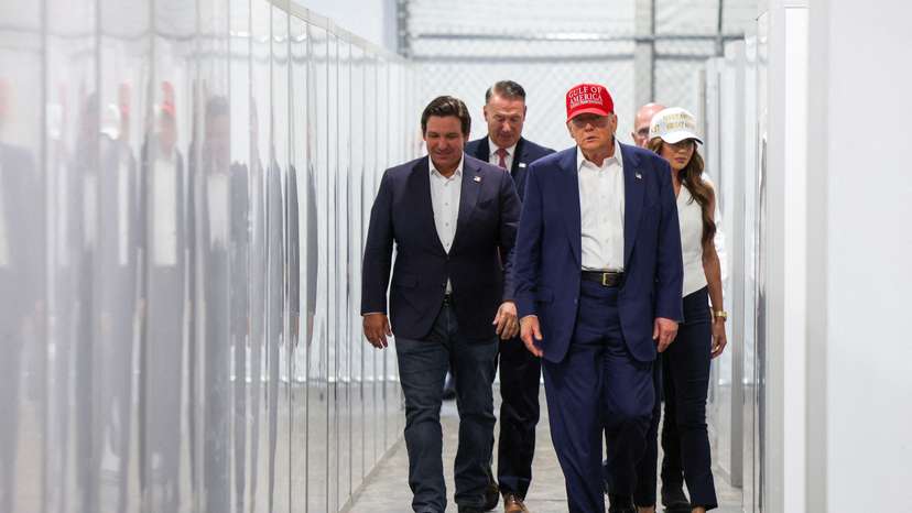 U.S. President Trump visits Florida