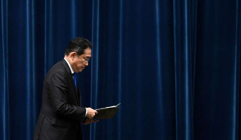 Japan's PM Kishida holds a press conference, in Tokyo