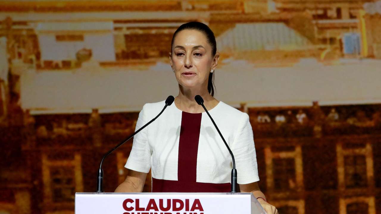 Mexican President-elect Claudia Sheinbaum holds a meeting with elected federal legislators in Mexico City