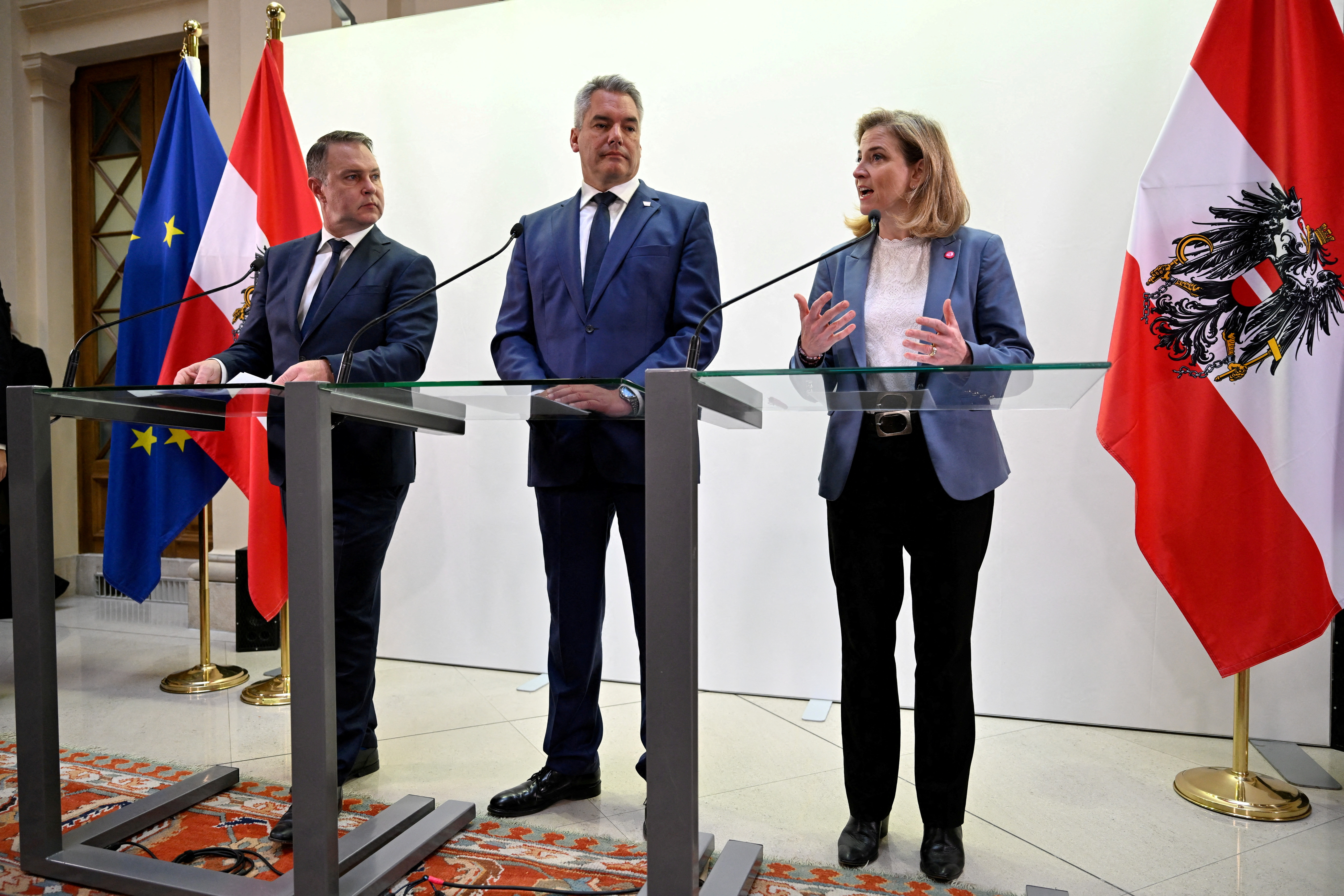 FILE PHOTO: Coalition talks after elections, in Vienna